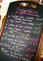 Menu Au Petit Gourmet - Les suggestions