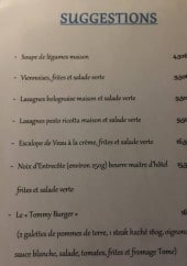 Menu L’Angélus - Suggestions