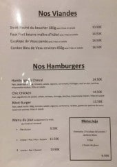 Menu L’Angélus - Viandes et hamburgers 