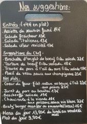 Menu Le Bratzala - Suggestions du chef