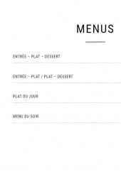 Menu Le Valtrivin - Les menus