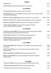 Menu L'Envie - Les entrées, poissons,....