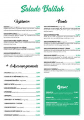 Menu Cousbox - Les salades