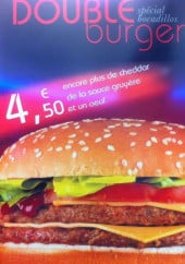 Menu El Bocadillos - Doubles burgers