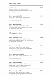 Menu Les délices du Liban - Les meilleurs ventes et menus sandwichs