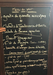 Menu Café Joseph - L'ardoise