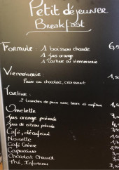 Menu Le Grenette - Le petit déjeuner