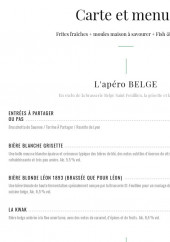 Menu Léon de b - Carte et menus