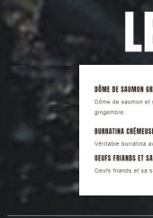 Menu Midi Minuit Confluence - Les entrées