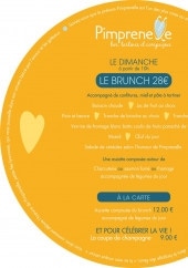 Menu Pimprenelle - Brunch