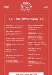 Menu Vico Pizzzza - Les informations