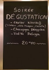 Menu La Réserve - Un exemple de menu