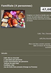 Menu Ptit dej a dom - Le produit familial en 4 personnes