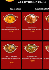 Menu Star Tandoori - Les assiettes massala