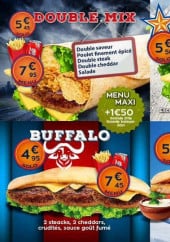 Menu Ultimate Burger - Les wraps et sandwiches