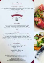 Menu Chez Lucien - Les apéritifs à partager, les entrées ...
