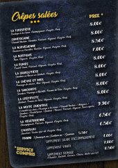 Menu Galiane 2 - Crêpes salées