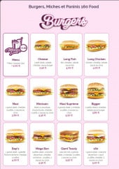 Menu 160 food - Les burgers