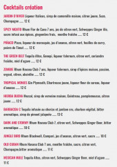 Menu Baràgones - Les cocktails création