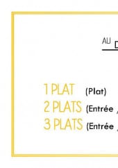 Menu Court Bouillon - Les formules