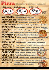 Menu L'as de Pizz - Les pizzas