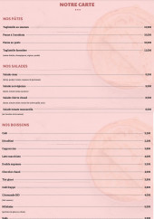 Menu Le gone de Gadagne - La carte