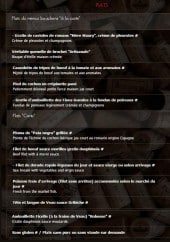 Menu Les Fines Gueules - Les plats