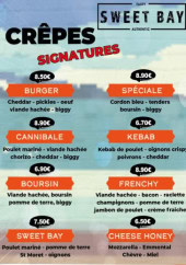 Menu Sweet Bay - Les crêpes signatures