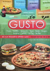 Menu Gusto Pizza - Les menus