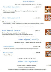 Menu Japontori - Les menus mixtes, menus gyoza et menus duo