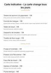 Menu Le Comptoir Des Cousins - Les menus
