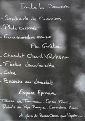 Menu F comme Sandwich - L'ardoise