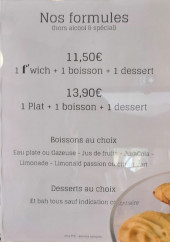 Menu F comme Sandwich - Les formules