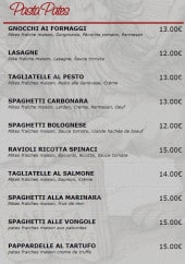 Menu Nicolo e maria - Les pâtes