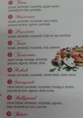 Menu Pizza de la Voute - kebab, savoyarde..