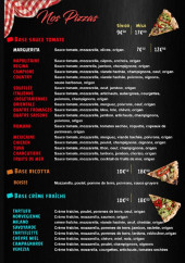 Menu L' Atelier Pizza - Les pizzas