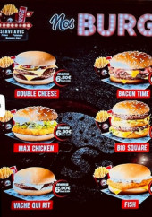 Menu Times Square - Les burgers