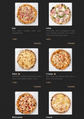 Menu Pizza Cosy - Les pizzas suite