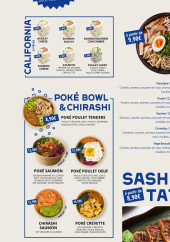 Menu Japan Rice - California, poké bowl et sashimi,...