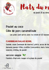 Menu La Caraïbéenne - Plats du moment