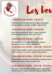 Menu La Caraïbéenne - Bowls