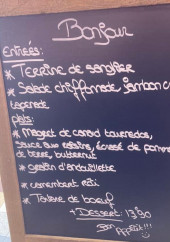 Menu Le Saint Romain - Exemple de menu