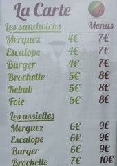 Menu César café - Les sandwiches et assiettes