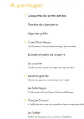 Menu La Côte & l'Arête - À partager