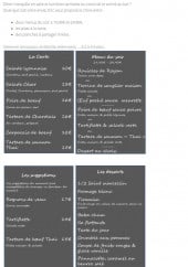 Menu Le Village - Dîner