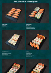 Menu Toasushi - Plateaux de sushi individuels