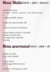 Menu Le Canard Pressé - Les menus