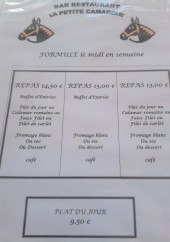 Menu La Petite Camargue - Les formules