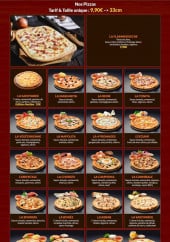 Menu Pizza Hit - Les pizzas