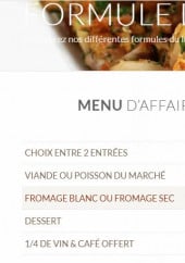 Menu La matelote - Formules de la semaines 